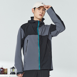 秋冬新款男装黑灰拼色外套防风防水户外运动冲锋衣CF01-P140，男装夹克，星座1410（原1902A）