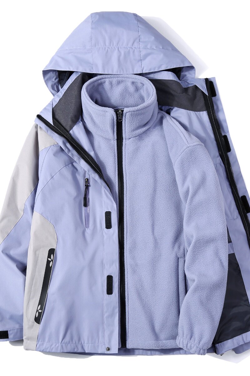 三合一冲锋衣潮牌登山服防风防水户外运动男女同款外套CF404P120,男装夹克,星座1410（原1902A）
