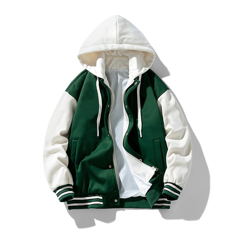 冬款港风棒球服加绒夹克男女同款休闲上衣夹克外套男 JK681898P75图片