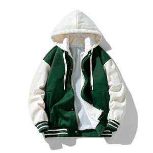 冬款港风棒球服加绒夹克男女同款休闲上衣夹克外套男 JK681898P75图片