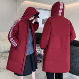 情侣运动羽绒服686中长款羽绒服三杠风905运动长款YR22062P90，男装羽绒服，星座1410（原1902A）