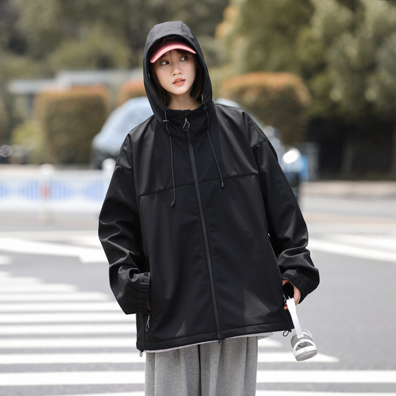 春秋季夹克防水防风美式工装运动登山服男女款冲锋衣外套JK223P88,男装夹克,星座1410（原1902A）