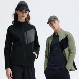 户外夹克情侣立领外套纯色上衣服速干服跑步服光板开衫JK9857P75图片