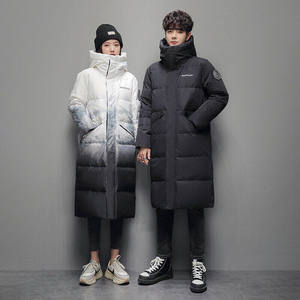669冬季渐变羽绒服127男中长款过膝新加厚雪山潮流大衣YR669P220图片