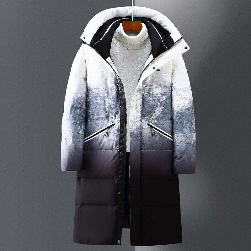2021冬季新款工服羽绒服男中长款加厚潮流新款派克服YR9878P180,男装羽绒服,星座1410（原1902A）
