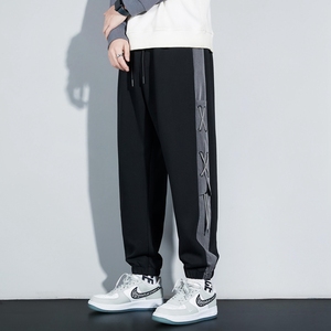 新款裤子男士春秋季日系宽松韩版休闲潮牌卫裤哈伦长裤男K08P60