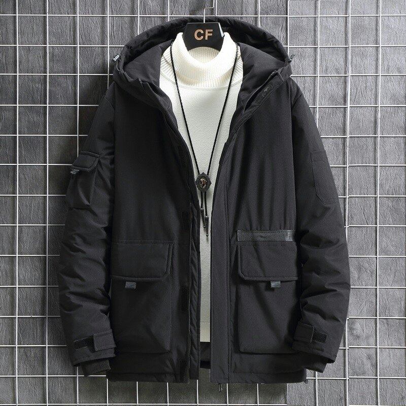新款羽绒服男士工装连帽冬季羽绒外套潮流男YR2058,男装羽绒服,星座1410（原1902A）