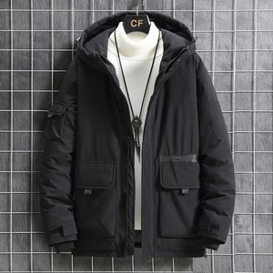 新款羽绒服男士工装连帽冬季羽绒外套潮流男 YR2058图片