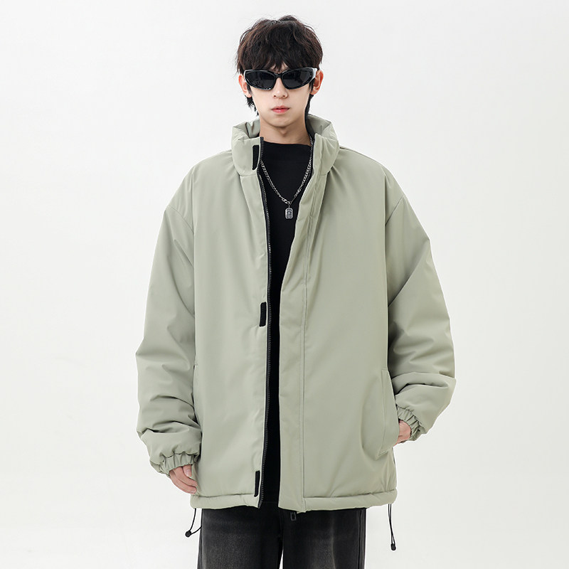 M-8XL立领棉服情侣冬季棉衣青少年帅气防寒保暖大码冬装 MY997P65图片