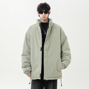 M-8XL立领棉服情侣冬季棉衣青少年帅气防寒保暖大码冬装 MY997P65图片