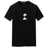 夏季男短袖t恤潮流宽松CVC60%棉衣服新款男装DT3729-举头熊猫-P15，男装棉衣，星座1410（原1902A）