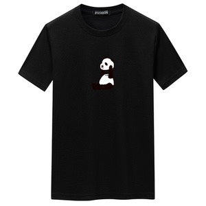 夏季男短袖t恤潮流宽松CVC60%棉衣服新款男装DT3729-举头熊猫-P15图片