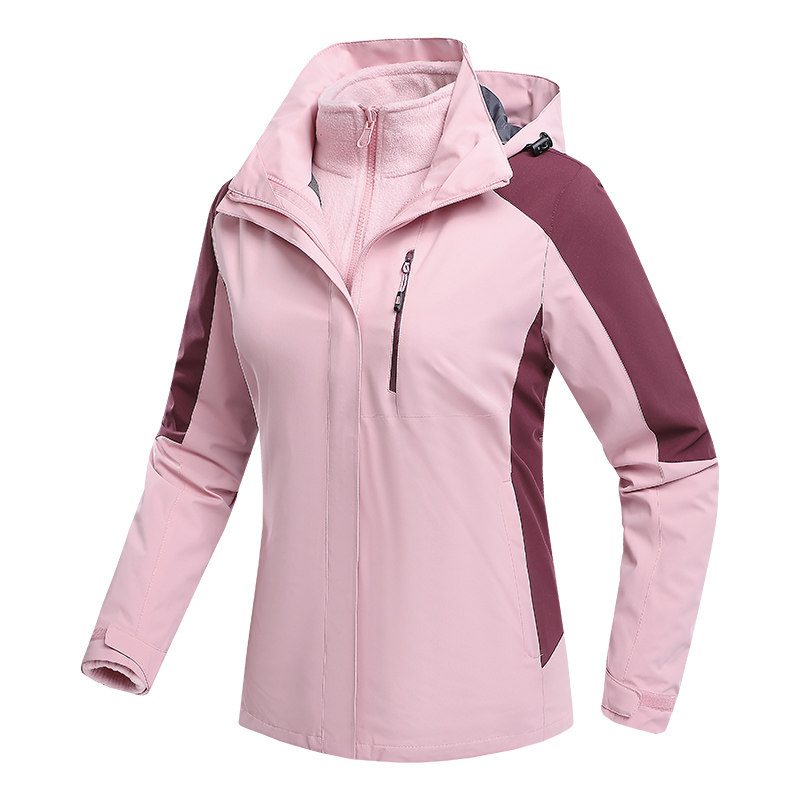 秋冬男女款夹克户外三合一冲锋衣可拆卸两件套登山服CF9805P100,男装夹克,星座1410（原1902A）
