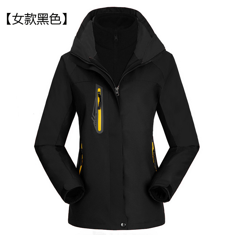 户外三合一摇粒绒内胆冲锋衣女款防风防水登山服外套CF887P105,男装夹克,星座1410（原1902A）
