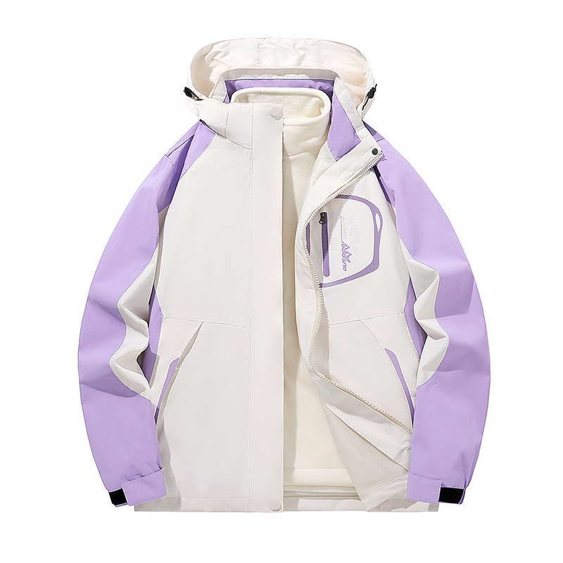 秋冬男女款夹克户外三合一冲锋衣可拆卸两件套登山服CF1898SP100,男装夹克,星座1410（原1902A）