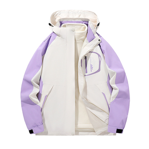 秋冬男女款夹克户外三合一冲锋衣可拆卸两件套登山服CF1898S P100图片