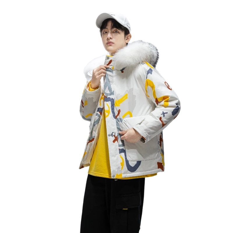 2021新小恶魔短款羽绒服冬季情侣装加厚白鸭绒保暖外套YR8801P100,男装羽绒服,星座1410（原1902A）