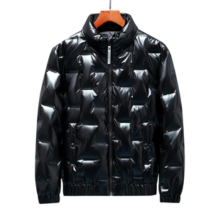 2021新款羽绒服男厚短款亮面保暖白鸭绒 冬季外套反季 YR9821P85图片