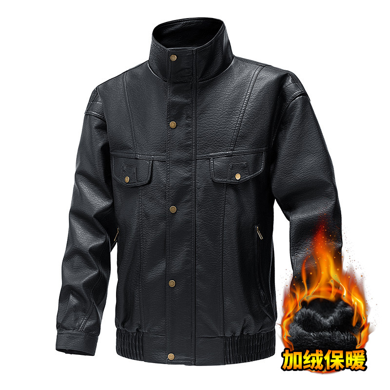 跨境美式复古加绒皮衣机车服防风男士外套春秋皮夹克男PY907P95,男装夹克,星座1410（原1902A）