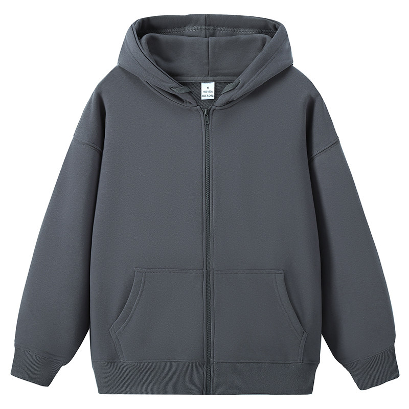 开衫卫衣350克大毛圈45棉纯色宽松连帽卫衣情侣装校服WY8006-P42,男装卫衣,星座1410（原1902A）