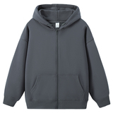 开衫卫衣350克大毛圈45棉纯色宽松连帽卫衣情侣装校服WY8006-P42，男装卫衣，星座1410（原1902A）