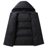 男女运动休闲白鸭绒保暖上衣冬季羽绒服男短款连帽外套YR1312P110，男装羽绒服，星座1410（原1902A）