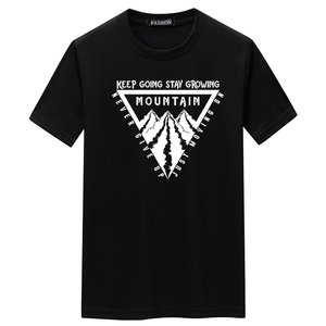 夏季男短袖t恤潮流宽松CVC60%棉衣服新款男装DT3528-下三角山-P15图片