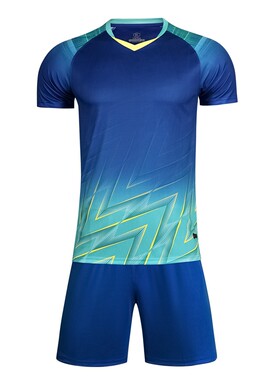 夏足球服运动套装短袖短裤公版T恤团体男女蓝球比赛队服TZ8643P32