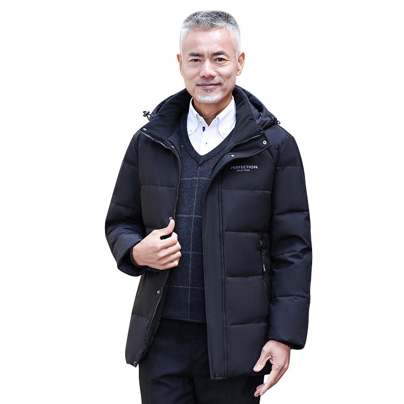 M-5XL冬季户外中老年中长款装羽绒服厚爸爸男士羽绒服YR9848P100,男装羽绒服,星座1410（原1902A）