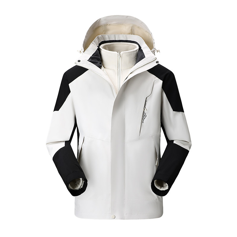 秋冬男女款夹克户外三合一冲锋衣可拆卸两件套登山服CF1818SP85,男装夹克,星座1410（原1902A）