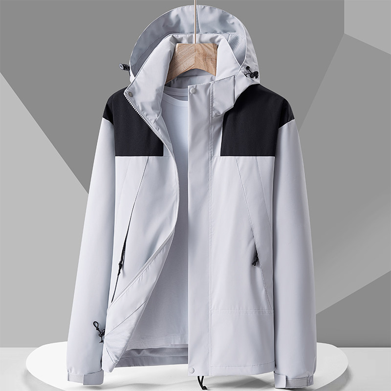 春秋户外运动冲锋衣男女情侣防水防风滑雪登山服夹克JK23657P35图片