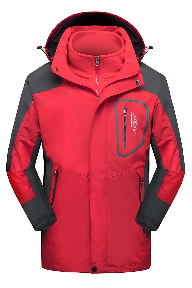 秋冬男女款夹克户外三合一冲锋衣可拆卸两件套登山服CF898-2P105,男装夹克,星座1410（原1902A）