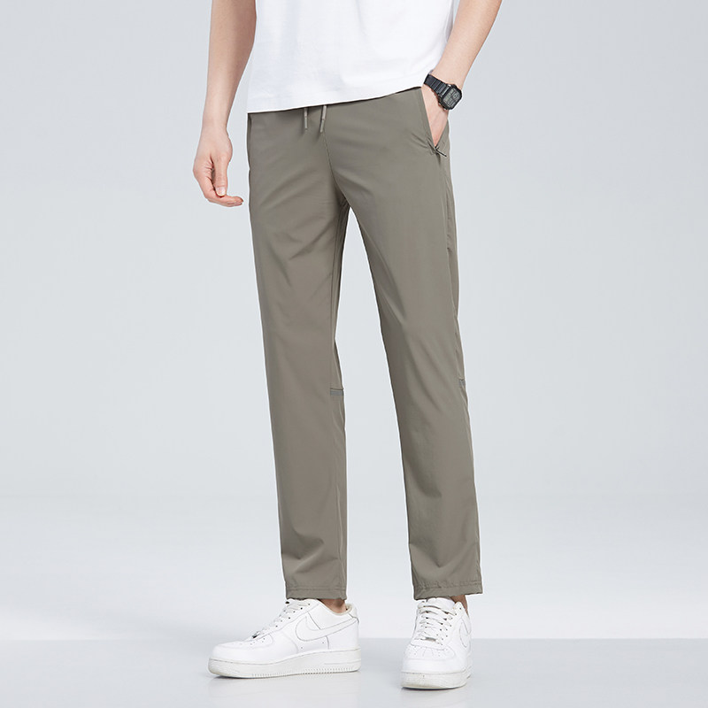 XL-7XL机包面料长裤冰丝裤休闲裤男夏季速干中青年长裤 K2159P45图片