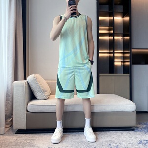运动篮球服新款运动套装篮球服男定制潮衣服篮球衣 TZ062P32图片