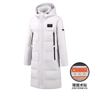 009冬季中长款潮保暖羽绒服二开跨境潮户外运动连帽 YR9826P100图片