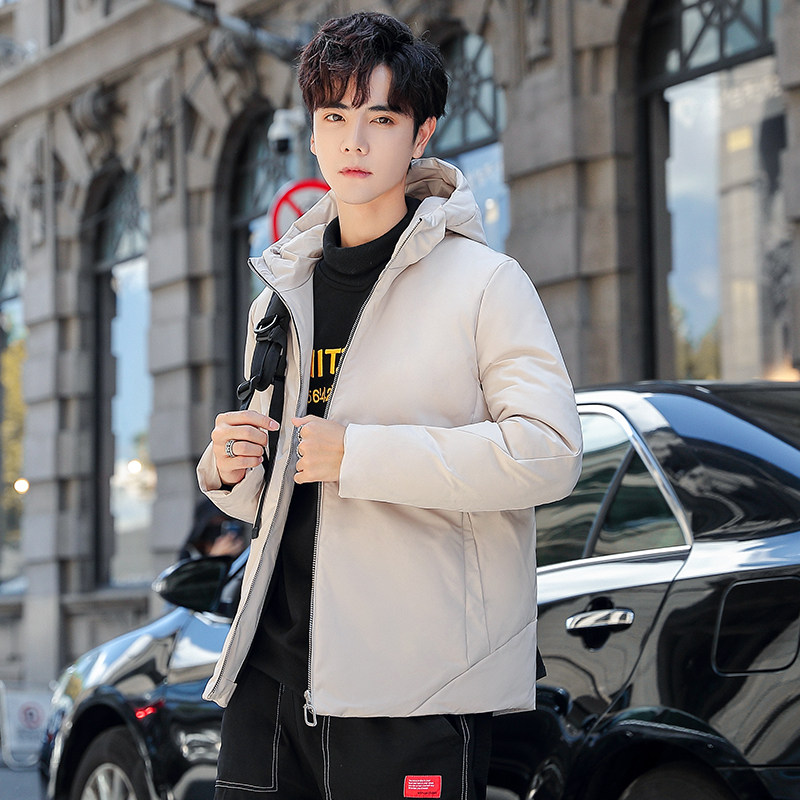 连帽羽绒服男宽松纯白鸭绒上衣青年保暖轻薄款休闲外套YR1598P70，男装羽绒服，星座1410（原1902A）