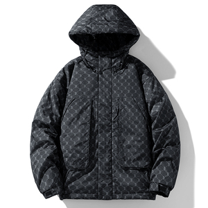 高街潮牌冬季50%绒加厚保暖羽绒服短款情侣宽松外套YR2388P120图片
