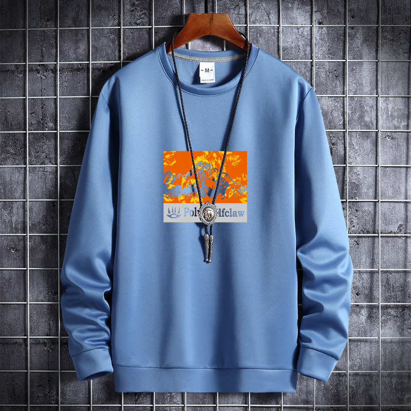 Korean hip hop sports jacket with round neck in autumn