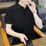 夏季POLO衫冰丝无痕商务休闲华夫格薄款简约上衣T恤衫PL2663P45，男装Polo衫，星座1410（原1902A）