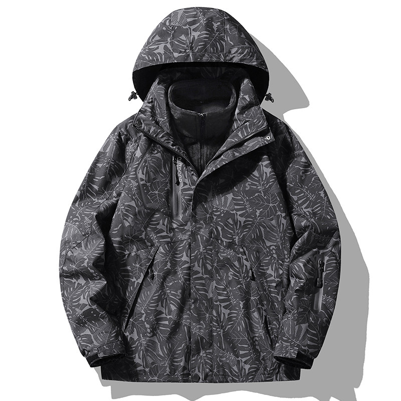 秋冬季冲锋衣男三合一可拆卸户外防风防水登山外套女CF1203SP105,男装夹克,星座1410（原1902A）