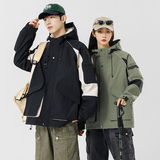 春秋户外运动冲锋衣男女情侣款防水防风衣登山服夹克外套JK155P82，男装夹克，星座1410（原1902A）