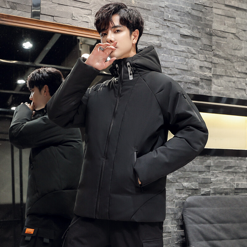 2021主推现货韩版时尚连帽白鸭绒羽绒服修身羽绒服户外YR103-P100，男装羽绒服，星座1902A（原星座1216）