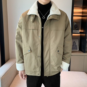 羊羔绒秋冬男女面包服棉袄中性情侣户外棉衣立领羽绒棉服 M23-P70图片