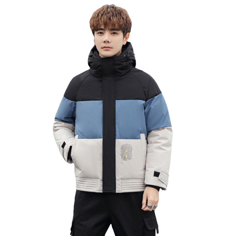 2021爆款修身短款连帽羽绒服潮流时尚港风青少年潮牌YR9801P110,男装羽绒服,星座1410（原1902A）