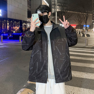 男士外套2024年新款春季港风立领夹克休闲百搭薄款男装 JK2202P70图片