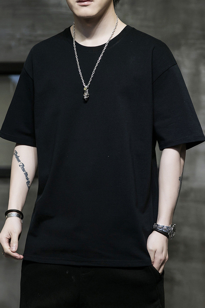 棉短袖t恤男夏季潮流宽松服潮牌港风学生高品质短TDT2001P15,男装T恤,星座1410（原1902A）