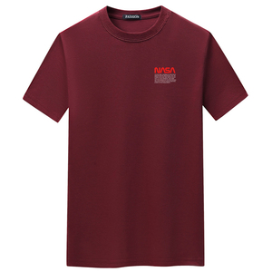 夏季短袖t恤青春宽松CVC60%棉衣服新款男装DT3475-小NASA-P15