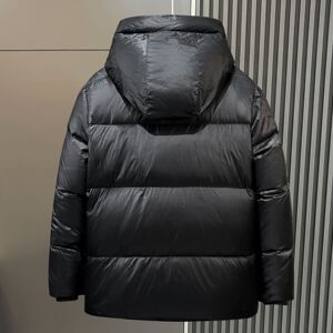 羽绒服男短款冬季加厚保暖免洗潮牌立领口冬装连帽外套YR9853P140图片