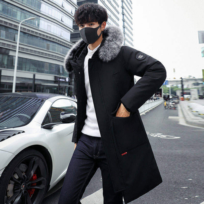 2021时尚男士中长款羽绒服修身保暖羽绒外套YR809P125,男装羽绒服,星座1410（原1902A）