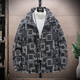 冬季新款印花图案加厚羽绒服男士外套痞休闲学生面包服YR089P120，男装羽绒服，星座1410（原1902A）